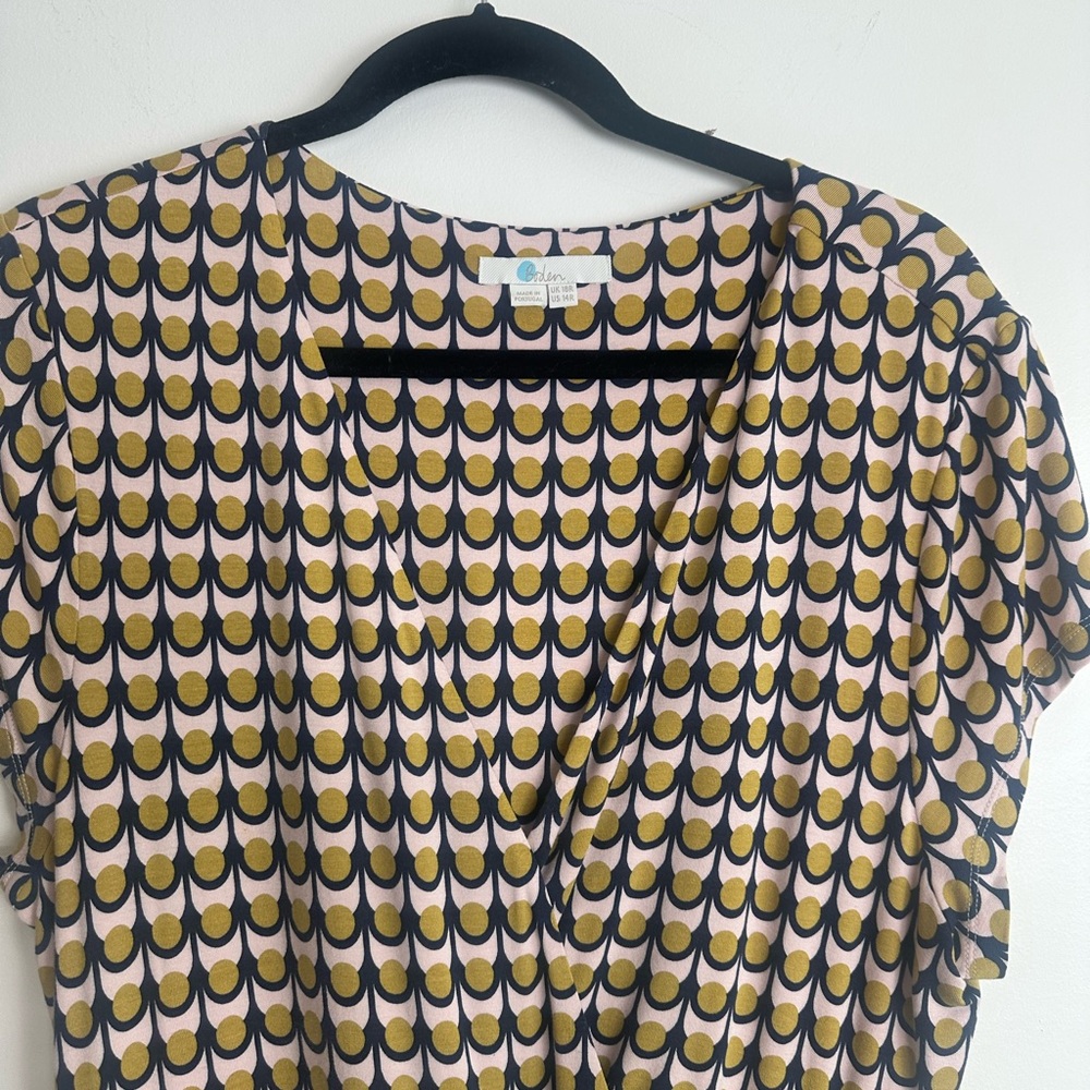 LIKE NEW BODEN Lily Geometric Midi Dress Size 14 - Picture 4 of 6